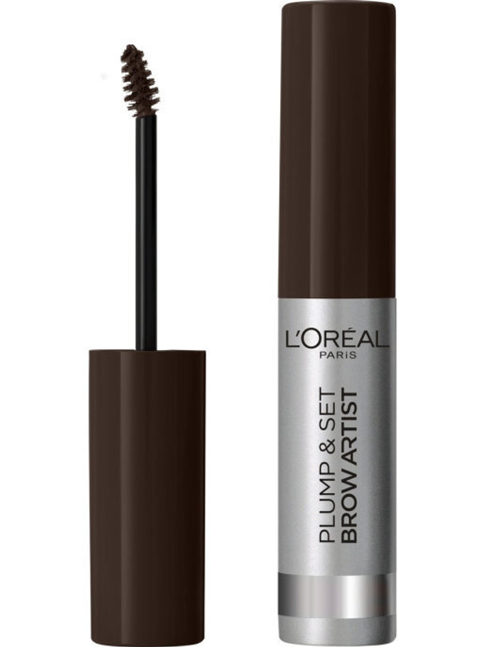 L'Oreal Paris Тушь для бровей Plump & Set Brow Artist, тон №108, Темный брюнет, 23 мл