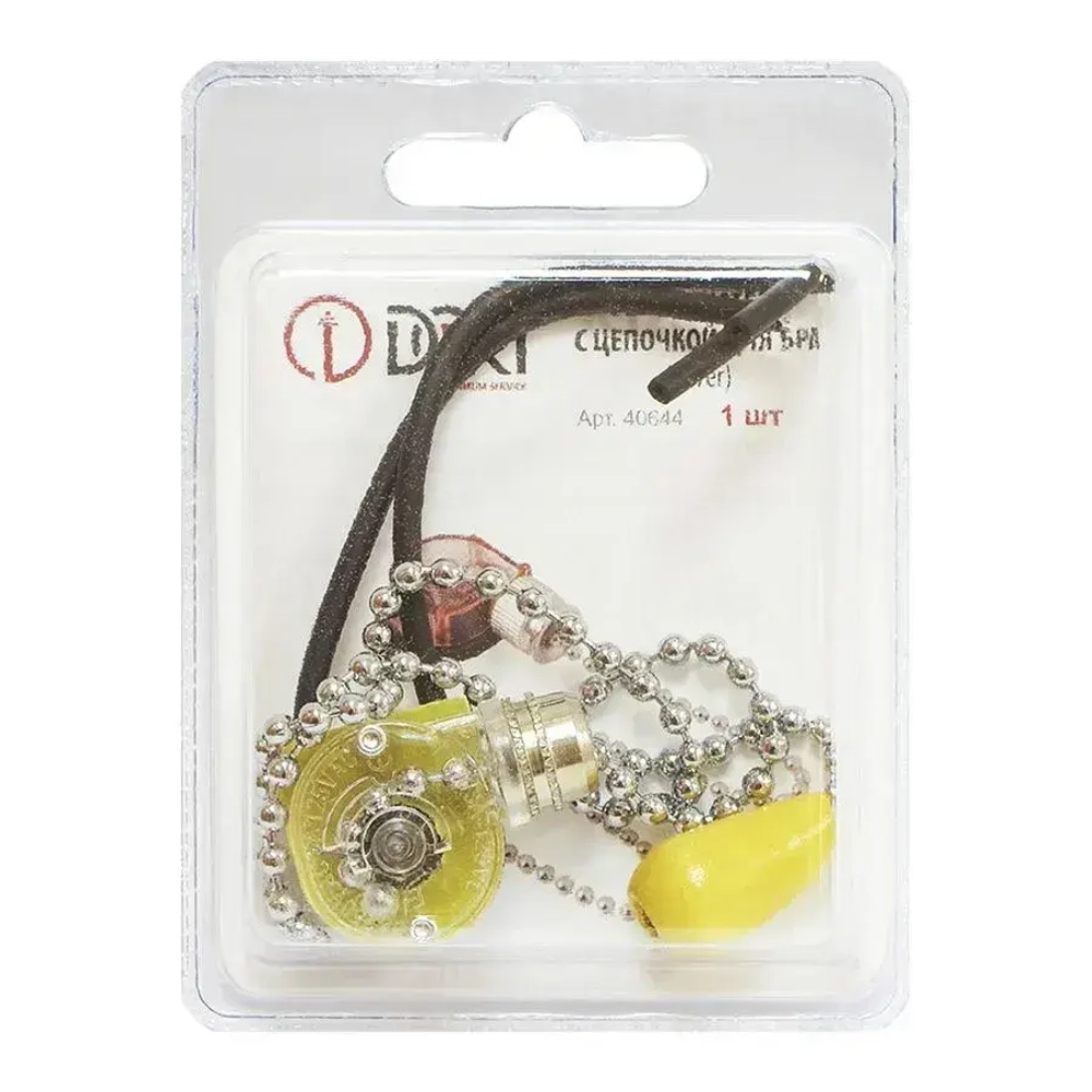 Выключатель/сонетка с цепочкой для светильника DORI (250В, 3А), серебро