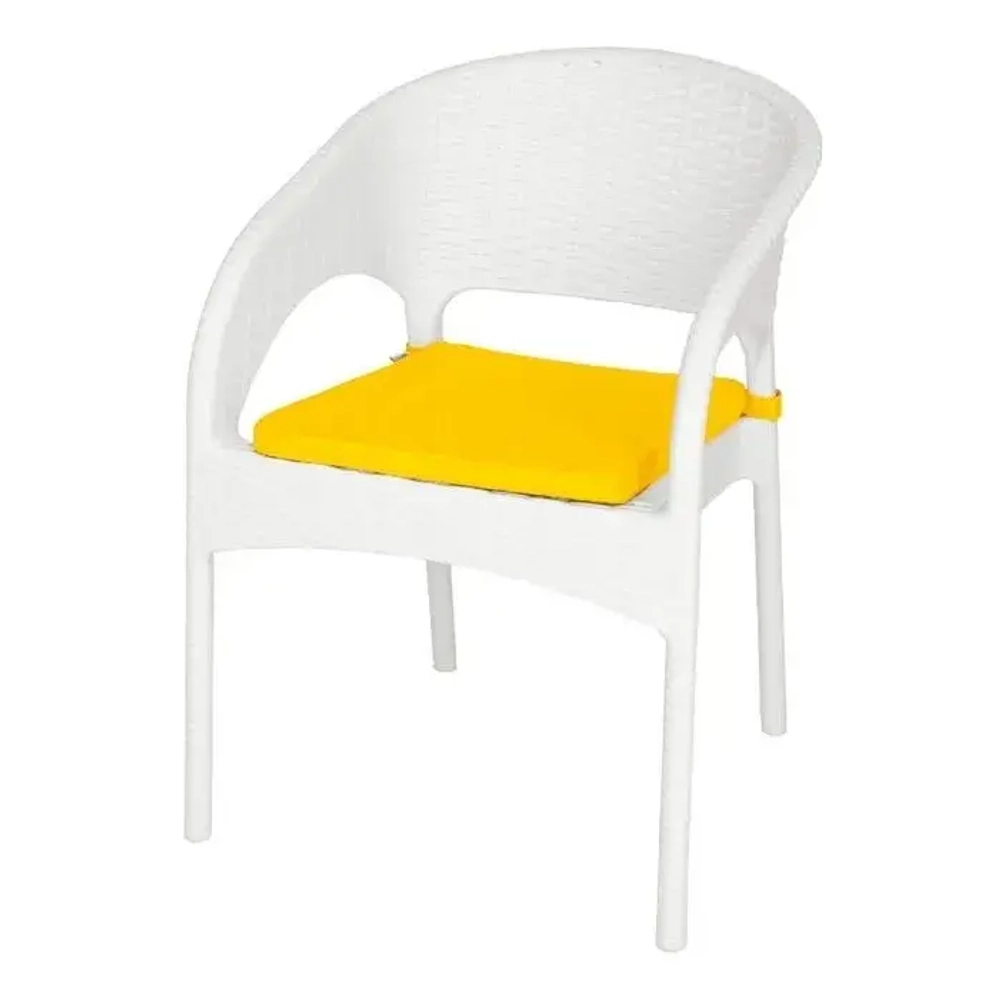 Подушка для кресла Rattan Ola Dom желтый 400х30мм