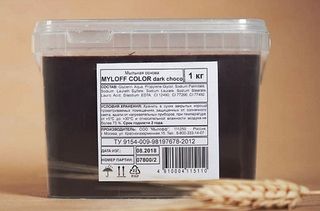 Цветная мыльная основа MYLOFF COLOR DARK CHOCO (Мылофф темный шоколад),1 кг