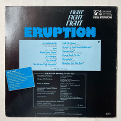 Винтажная виниловая пластинка LP Eruption Fight (Germany 1980)