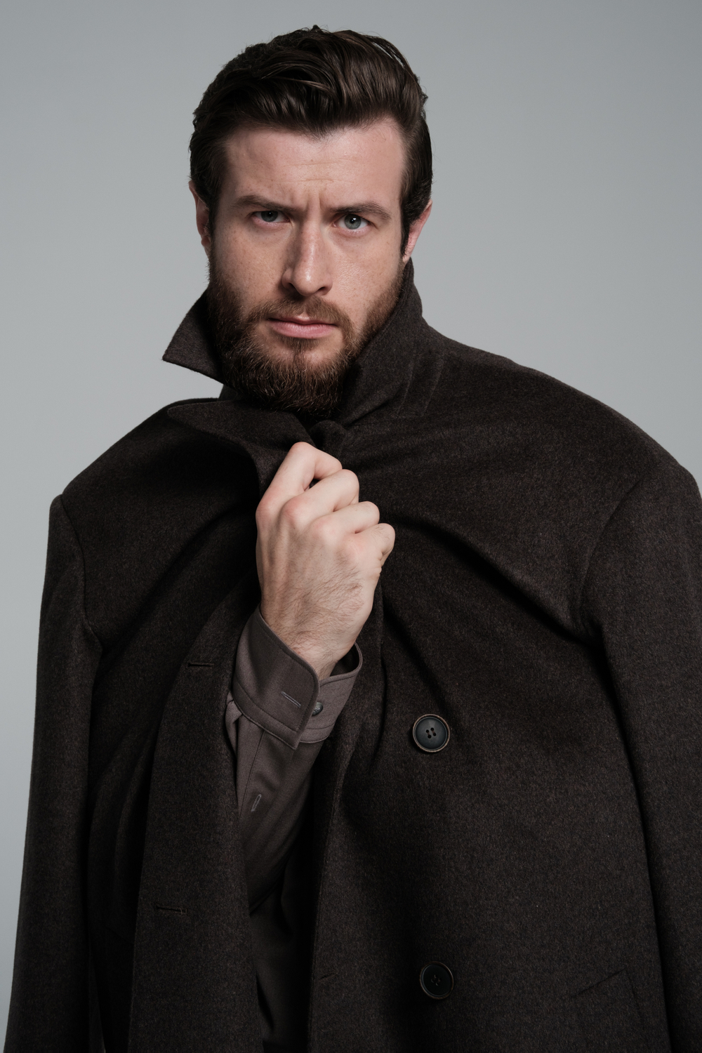 Пальто двубортное | brown