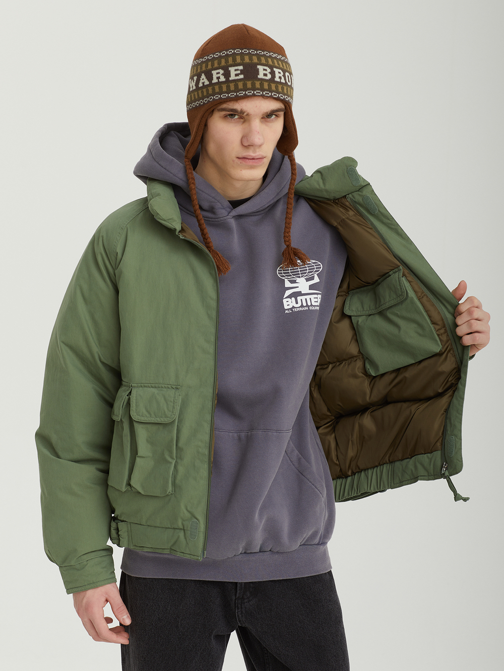 Мужской Пуховик Multi Pocket