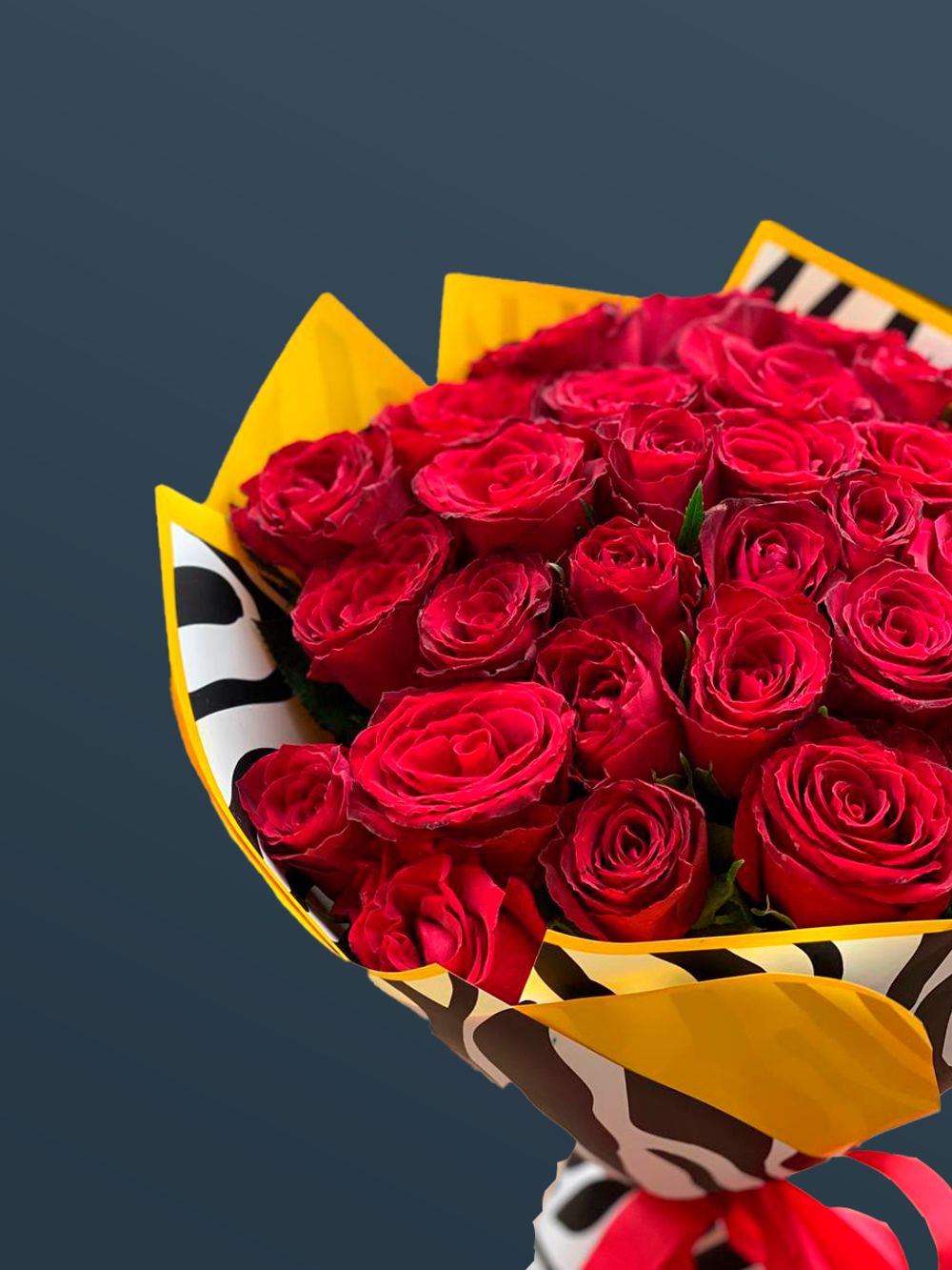 Монобукет из роз 50 см!!!!По акции!!