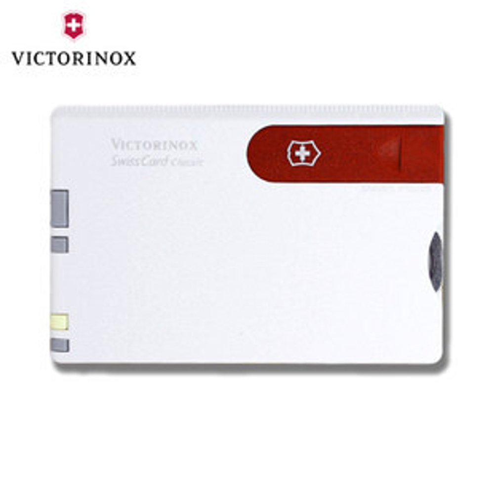 Швейцарская карта Victorinox SwissCard Classic (0.7107) белый коробка подарочная