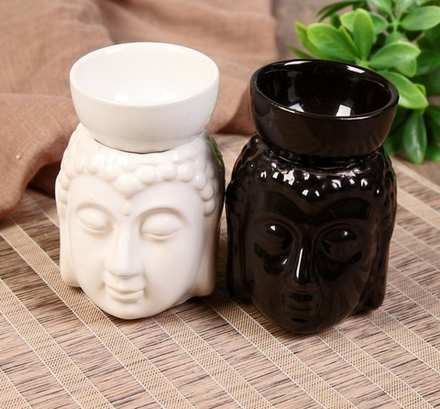 Аромалампа Будда с чашей на голове, керамика 11,5*8*9 см