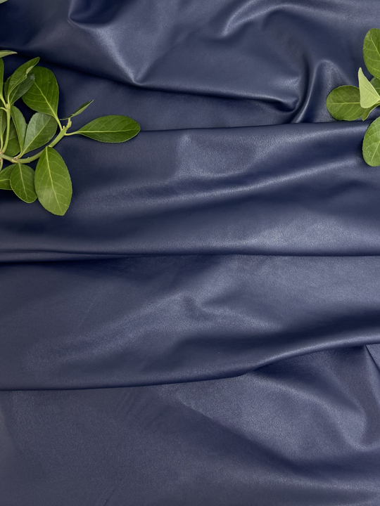 Кожа искусственная, синяя темная ALEXA