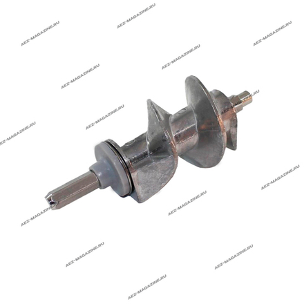 Шнек к мясорубкам Moulinex, старого типа, L-113мм, вал d-6,7мм, посадка ножа 6-гранник D-9мм