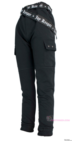 брюки Joy Keeper накладные карманы ремень 2899