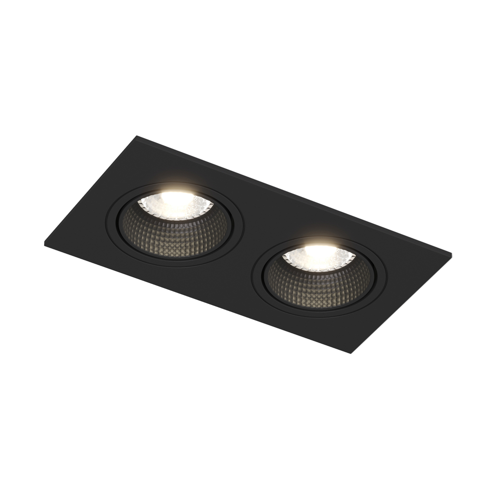 DK3072-BK Встраиваемый светильник, IP 20, 10 Вт, GU5.3, LED, черный/черный, пластик