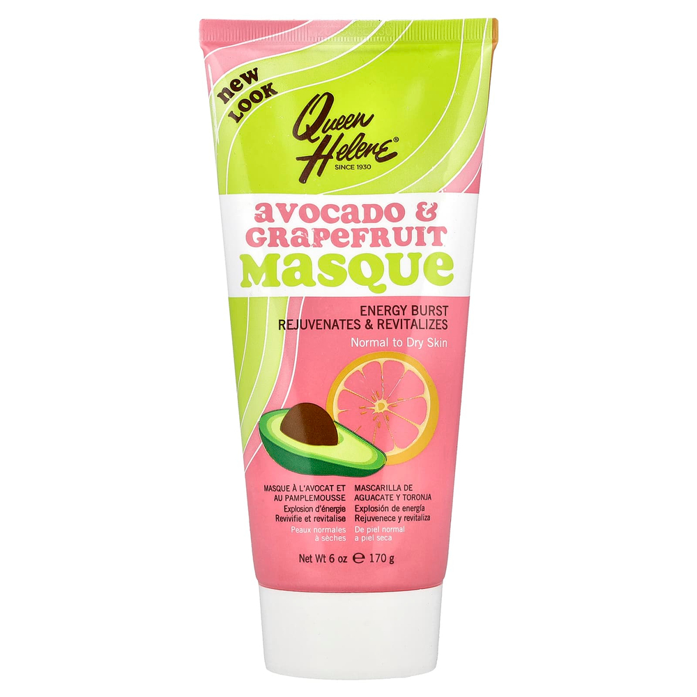 Queen Helene, маска с авокадо и грейпфрутом, для нормальной и сухой кожи, 170 г (6 унций)