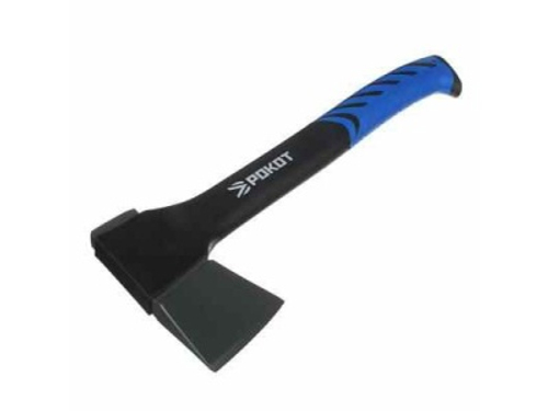 Колун-топор  650гр с клиновидным полотном, ручка стекловолокно РОКОТ