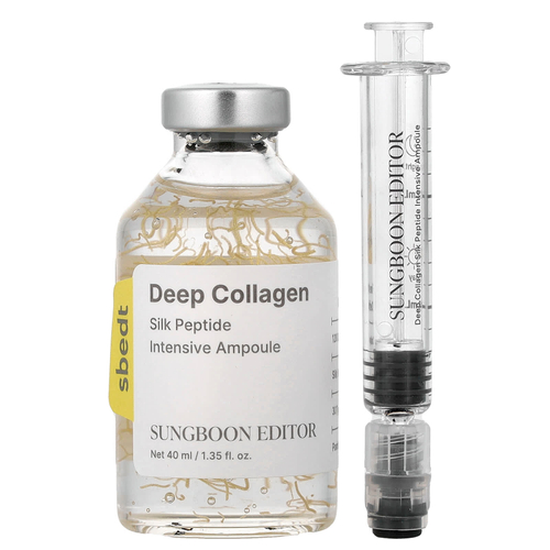 Sungboon Editor, Deep Collagen, ампульная сыворотка с пептидами шёлка, 40 мл (1,35 жидк. унции)