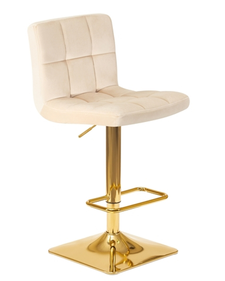 Стул барный DOBRIN GOLDIE, бежевый велюр (MJ9-10)