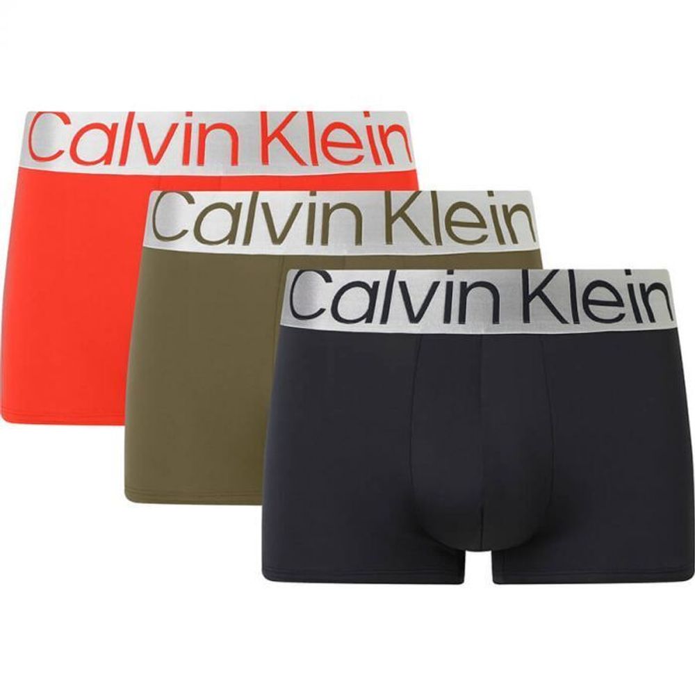 Мужские боксеры спортивные Calvin Klein Low Rise Trunk 3P - tuscan terra cotta/aspen/black
