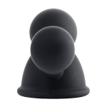 Черные вибро-присоски стимуляторы на соски ToyFa Basic 889010