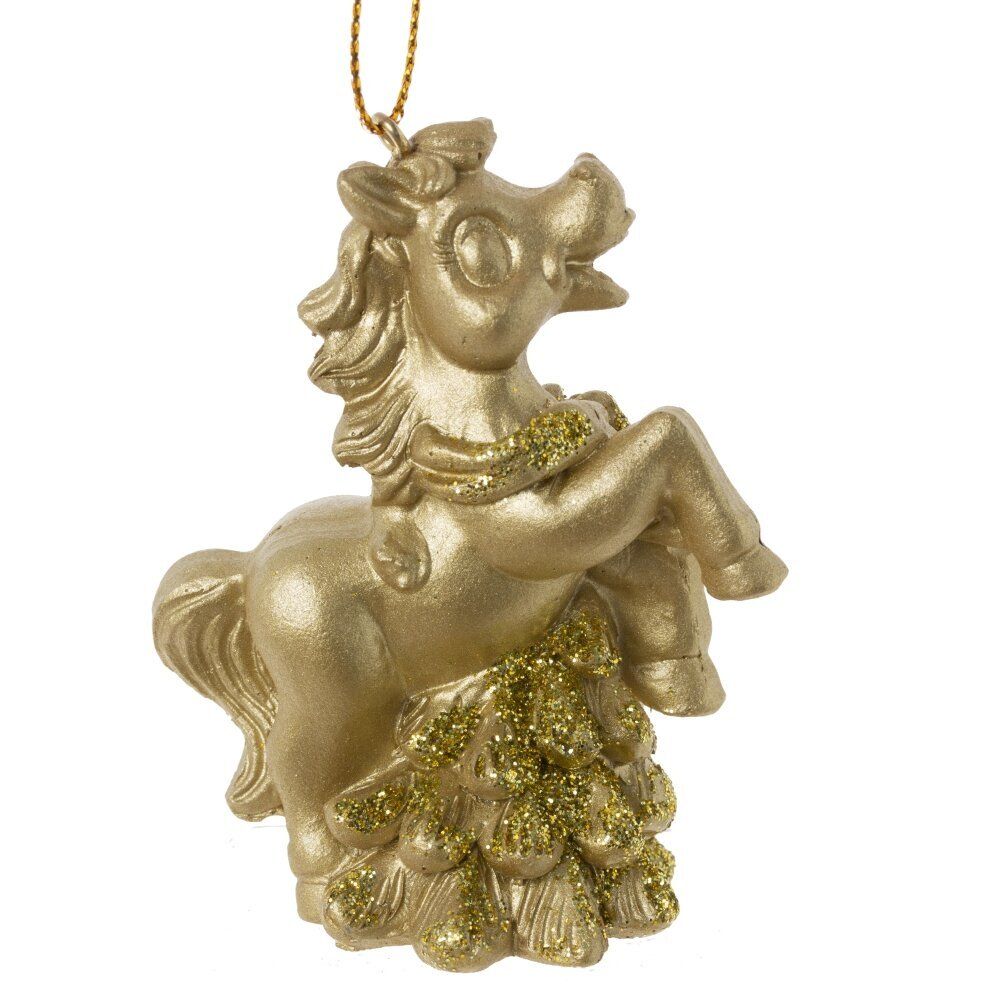 GAEM Фигурка декоративная подвесная "Лошадка", L6 W3 H7,5 см, 2в.