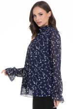 Блуза Роскошный шифон (блу) Diolche