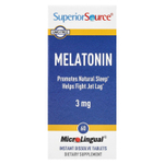 Superior Source, мелатонин, 3 мг, 60 быстрорастворимых таблеток MicroLingual®