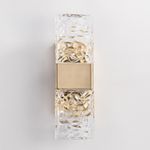 Настенный светильник 88068W gold/clear