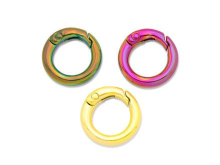 Круглый карабин 20мм, эмаль (в ассортименте)