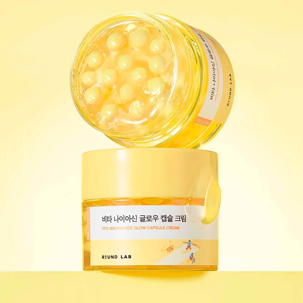 Round Lab Vita Niacinamide Glow Capsule Cream осветляющий капсульный крем с ниацинамидом для сияния кожи