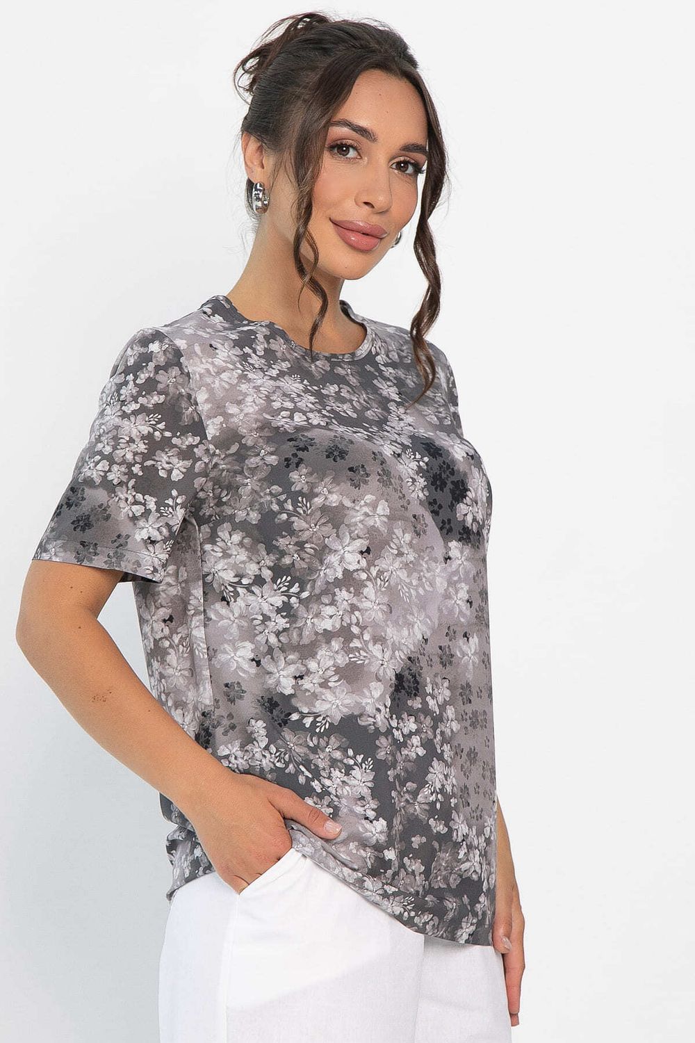 Блуза Вечерний свет (серая) Б14005-25М LT Collection