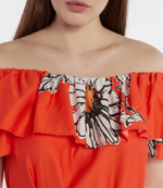 Платье с ремешком Desigual - оранжевый(24SWVW02)