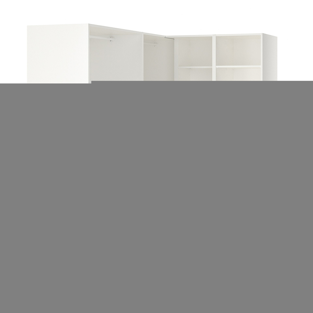Гардероб PAX IKEA (угловой) комбинация с 4 ящиками (белый) 160*210*201 см, Белый   Фиеста