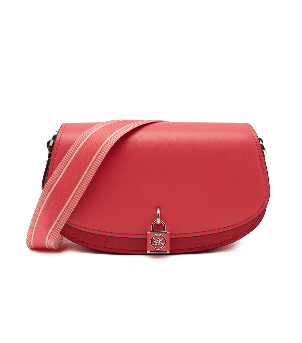 Кожаная сумка-мессенджер Michael Kors - коралловый(30S3SIMM8L)