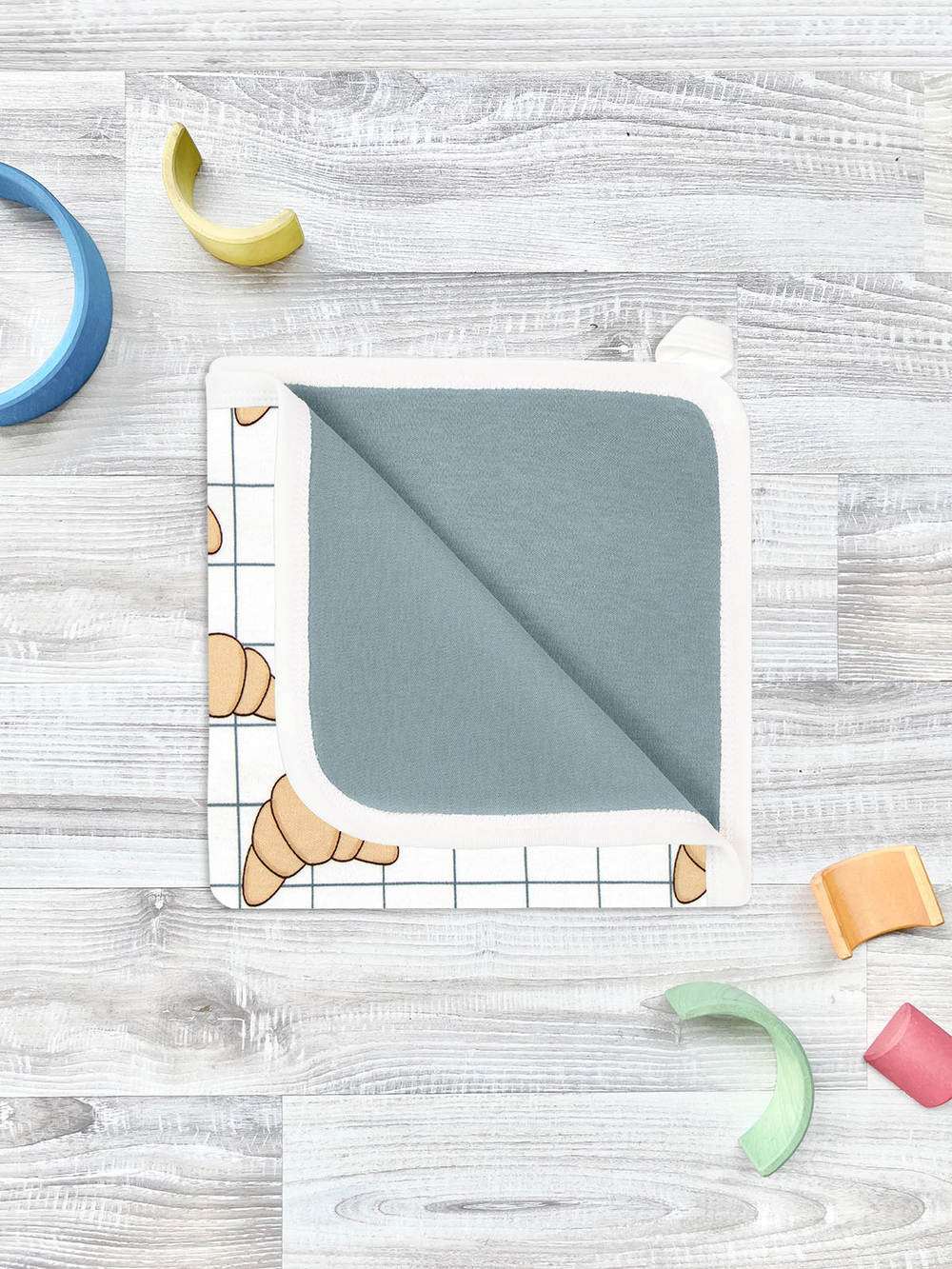 Двусторонний плед Mjölk Круассаны