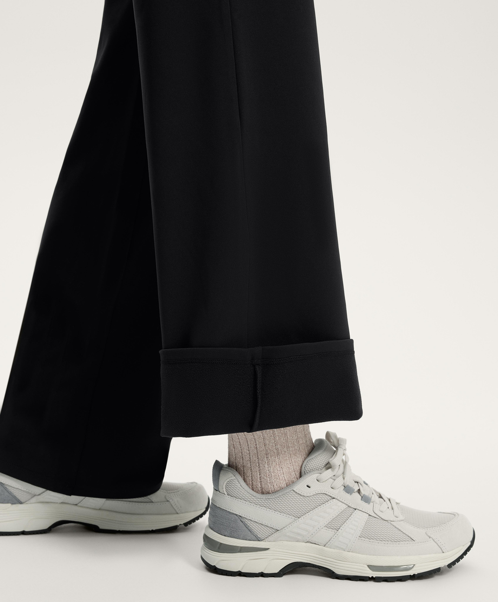 OYSHO Теплые брюки прямого кроя для беременных, черный