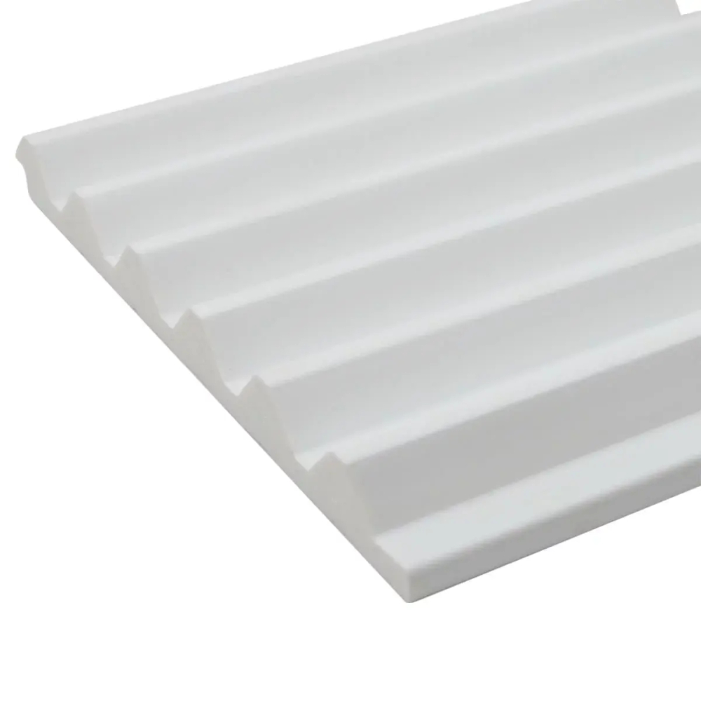 Панель вспененный полистирол 3D RAIL EAST Риф Белая 120х2700 мм