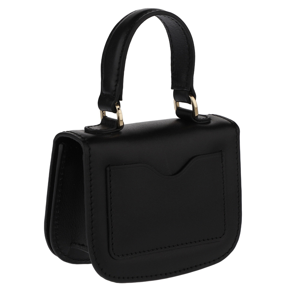 Женская сумка клатч Mashad Leather из натуральной кожи черная мини