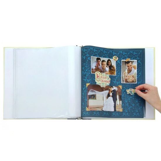 Фотоальбом с наклейками "Наша семья", 33,2 х 32,2