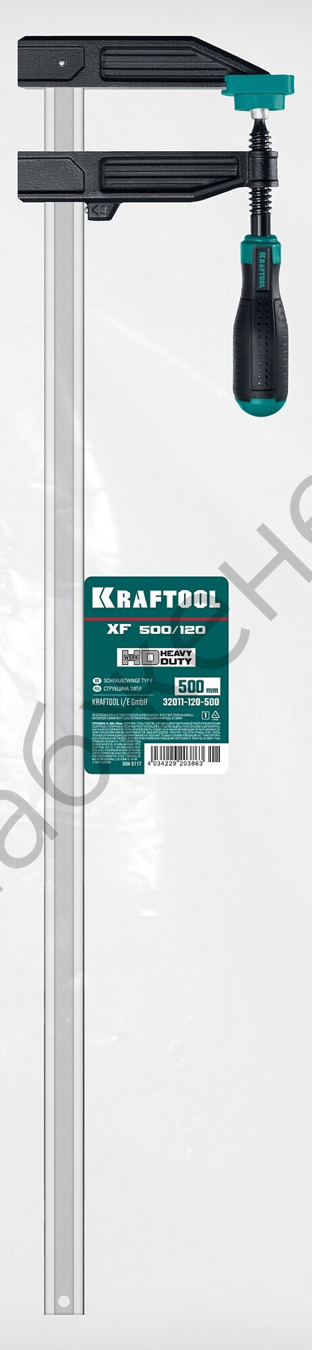 KRAFTOOL MF-500/120 120х500 мм, Струбцина F (32011-120-500)