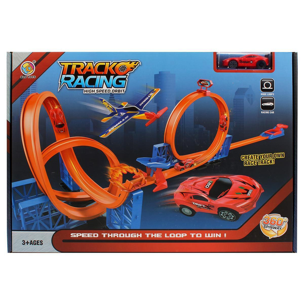 Автотрек +машина, коробка B7604