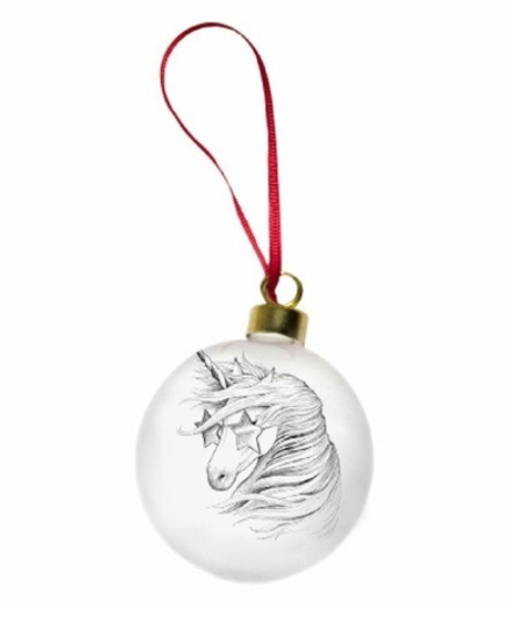 Шарик новогодний 8см Rory Dobner Sparks The Unicorn