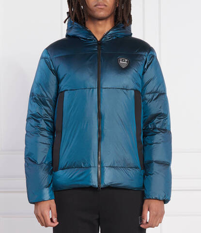 пуховая куртка EA7 - морской(6LPB15 PN2MZ)