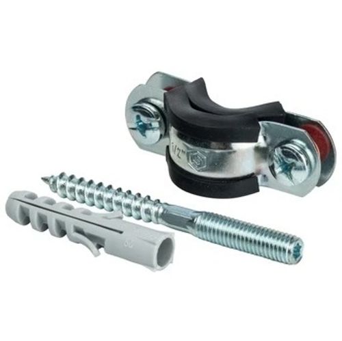 Хомут Stout для труб 47-52 мм (1 1/2") со шпилькой, шурупом и пластиковым дюбелем (SAC-0020-100112)