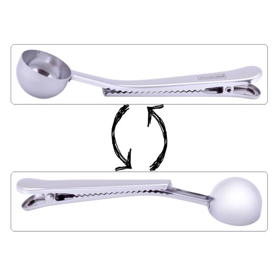 Ложка мерная c зажимом для кофе и чая Kamille КМ-5072