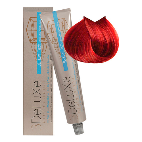 Стойкая крем-краска для волос Оттенок 8.66 Светлый блондин насыщенный красный 3DeLuXe 100мл