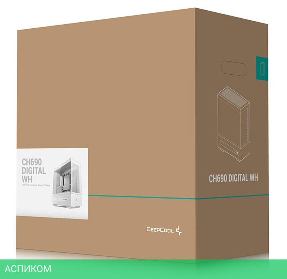 Корпус DeepCool CH690 Digital WH без БП (R-CH690-WHNNA0D-G-1)