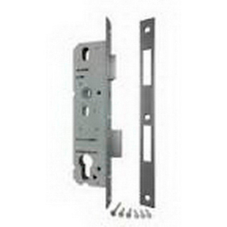 Замок FUARO 4924-35/92 CP хром врезной узкопроф. с защелкой w/b (корпус)