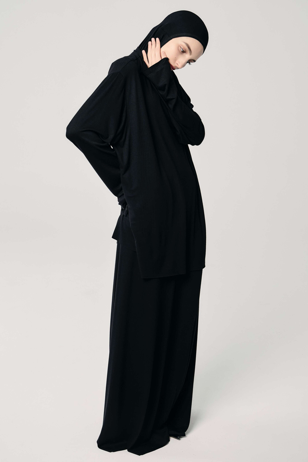 Юбка база прямая черная