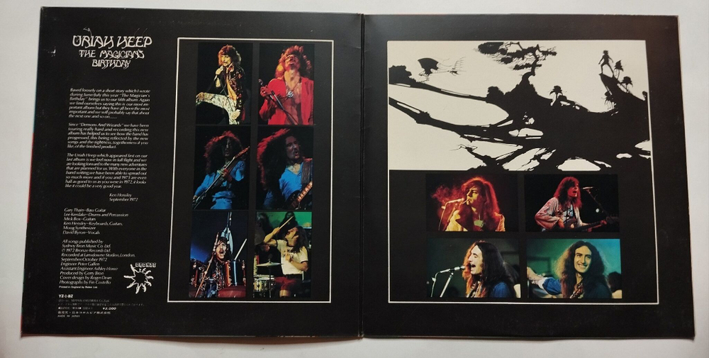 Винтажная виниловая пластинка LP Uriah Heep The Magicians Birthday (Japan 1972)