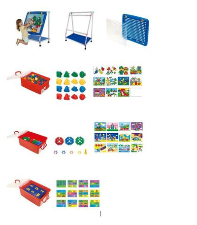 Комплект "Детская развивающая доска" (Гигантская мозаика) - Расширенный