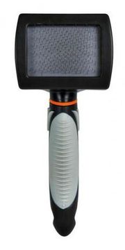 Щётка-пуходерка мягкая, 7х16 см, пластиковая ручка