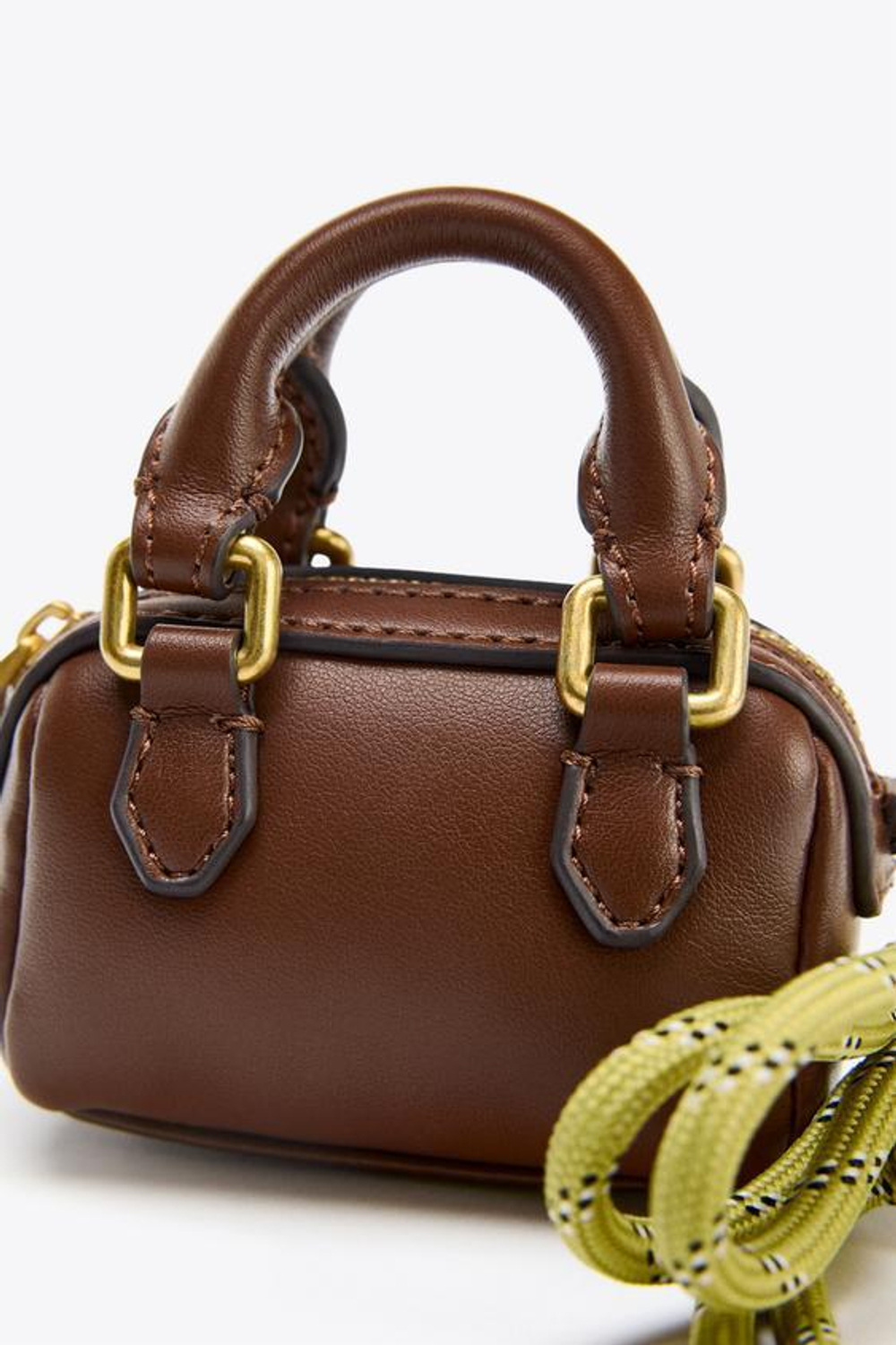 ZARA МИНИ-СУМКА CITY CHARM, ТЕМНЫЙ РЫЖЕВАТО-КОРИЧНЕВЫЙ