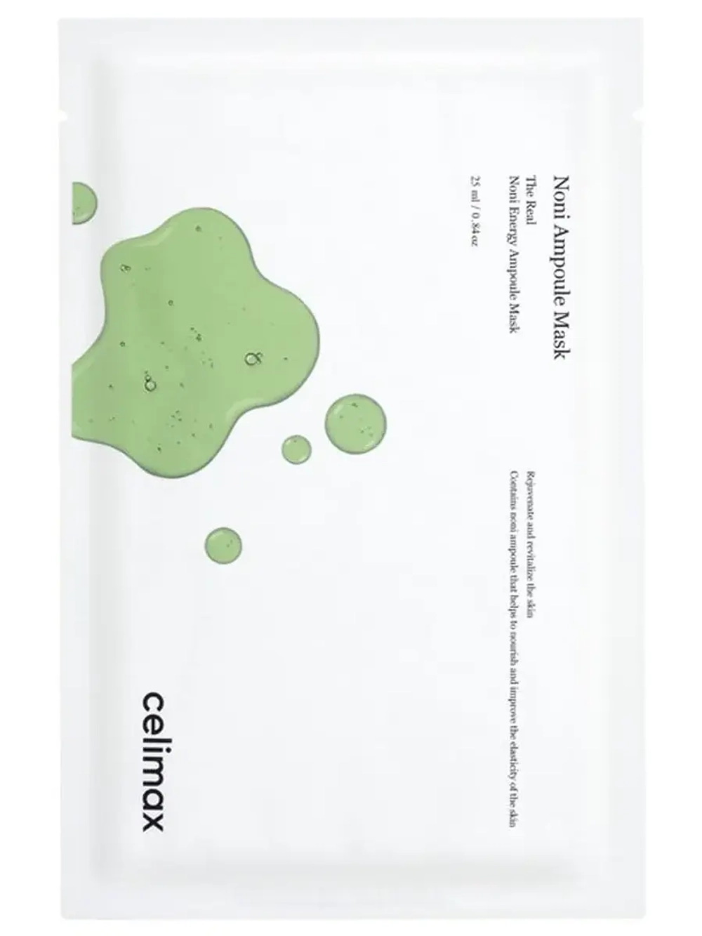 Celimax Восстанавливающая ампульная тканевая маска с экстрактом нони The Real Noni Energy Ampoule Mask 25 мл